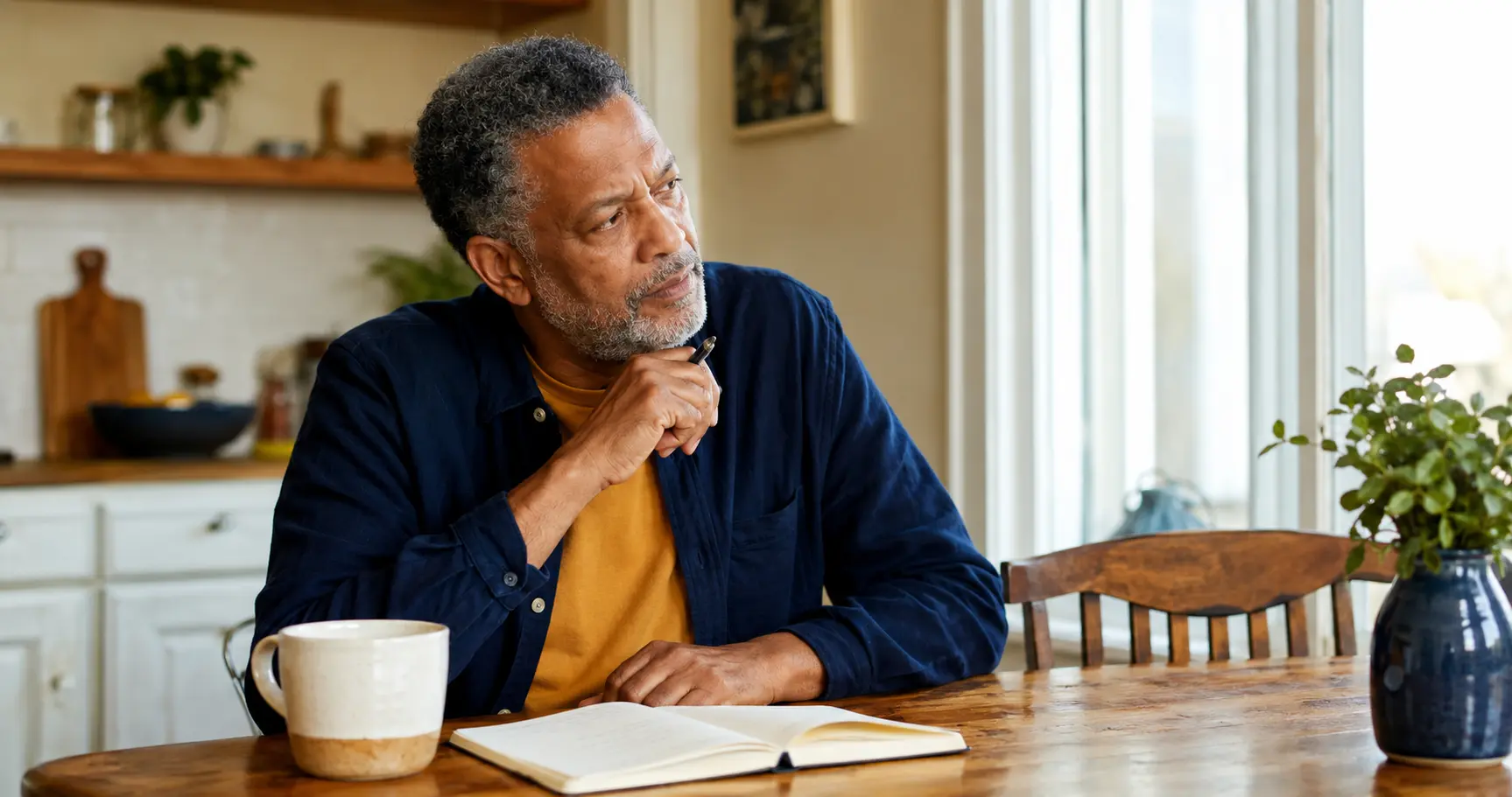 Adult over 50 reflecting on whether it's time for a meaningful second act.