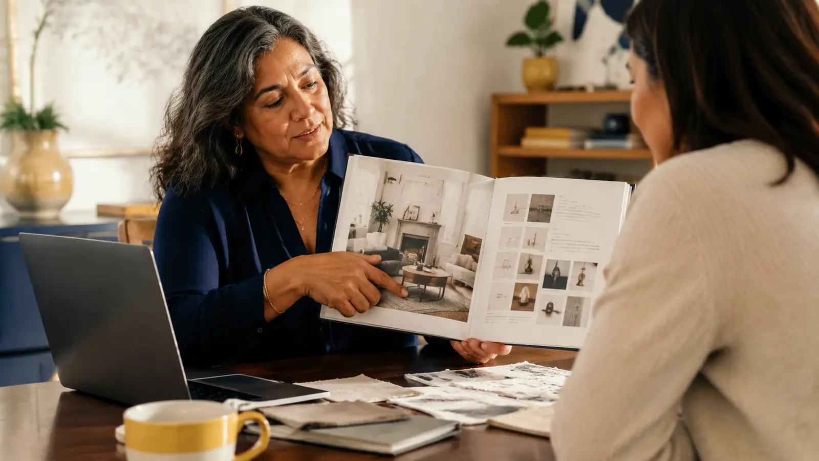 Adult over 50 building customer trust by sharing a useful work sample.