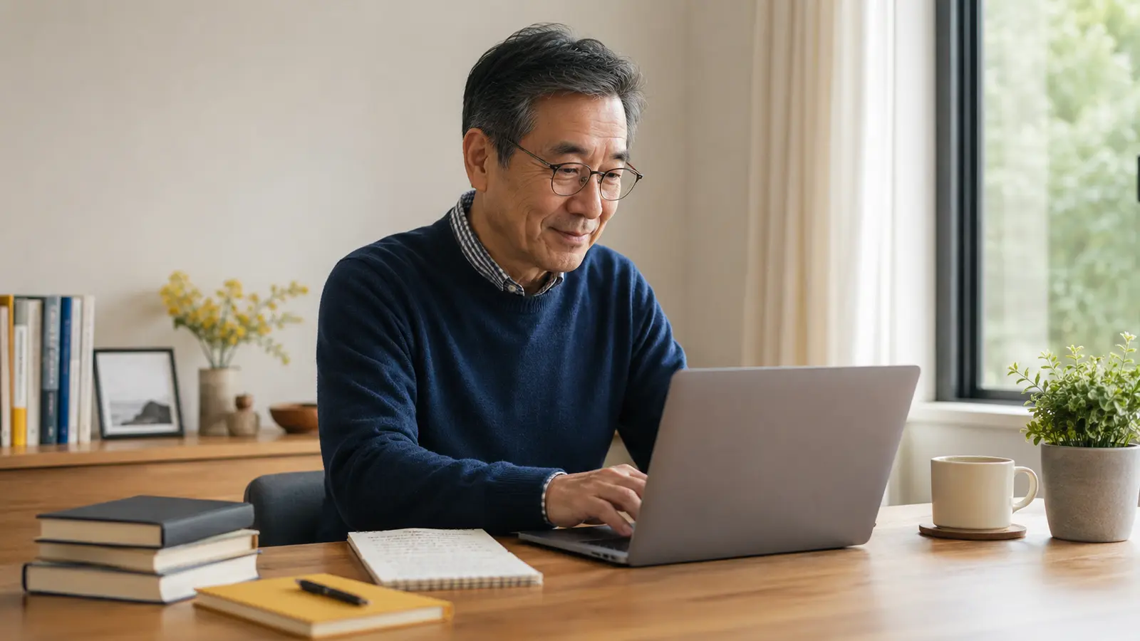 Adult over 50 writing to a small, engaged business email list.