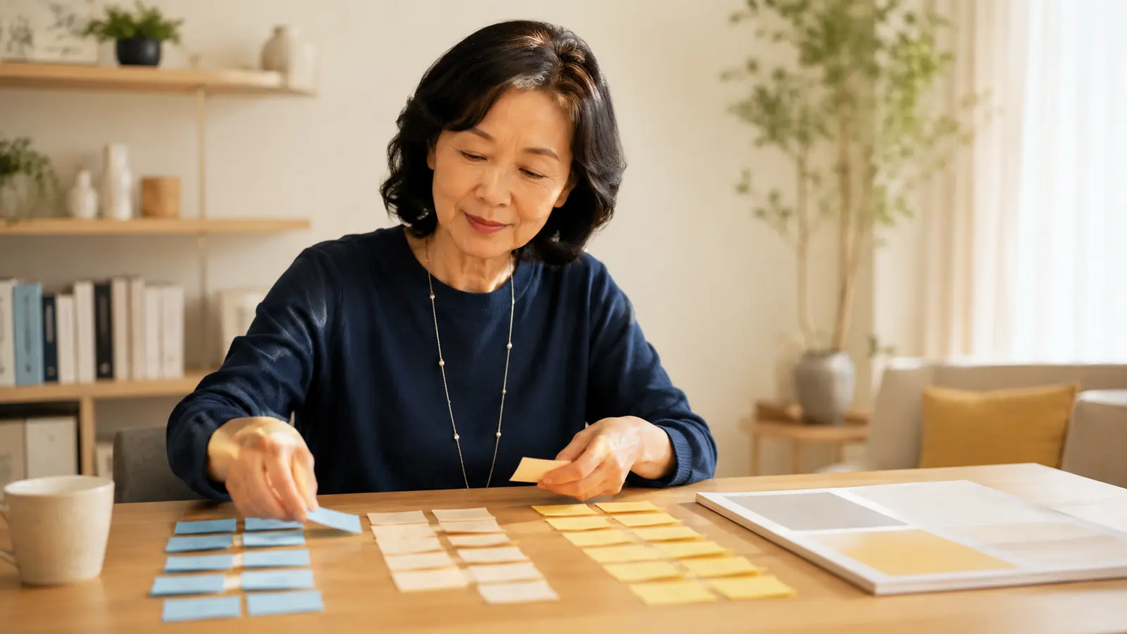 Adult over 50 reviewing customer feedback without losing business direction.
