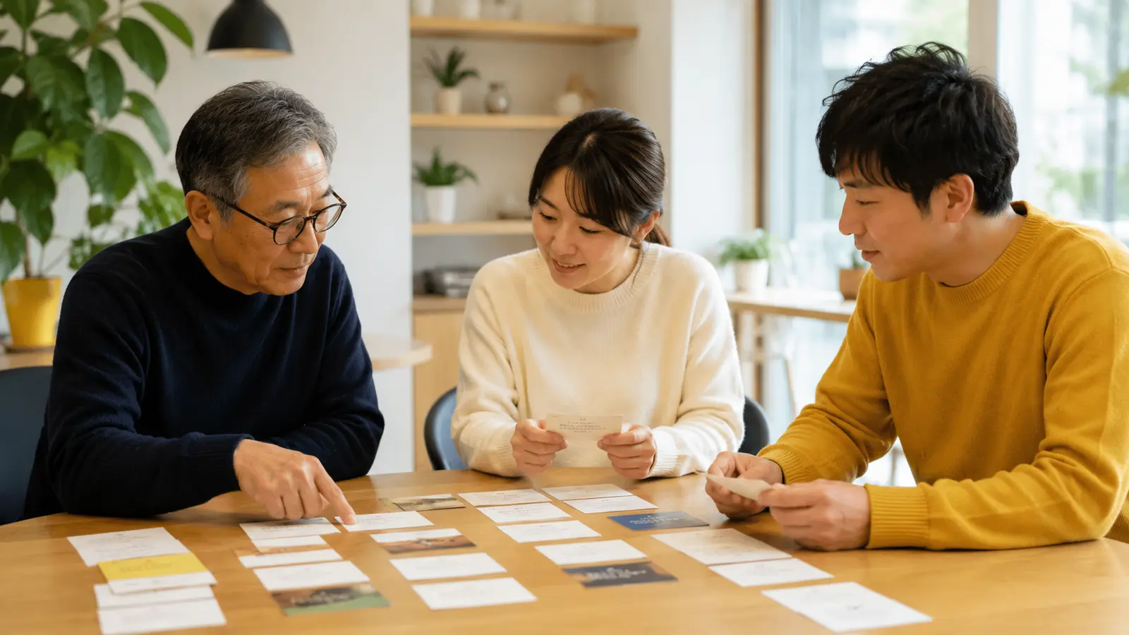Adults over 50 sorting feedback into useful patterns.